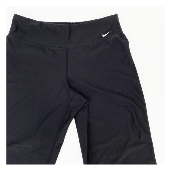 Nike Fit Dry Capri Length Yoga Loungewear Leggings Size Small Black - Picture 2 of 4